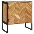 vidaXL Dressoir Bruin 70 x 35 x 75 cm Massief acaciahout, Huis en Inrichting, Kasten | Dressoirs, Verzenden, Nieuw, Overige houtsoorten