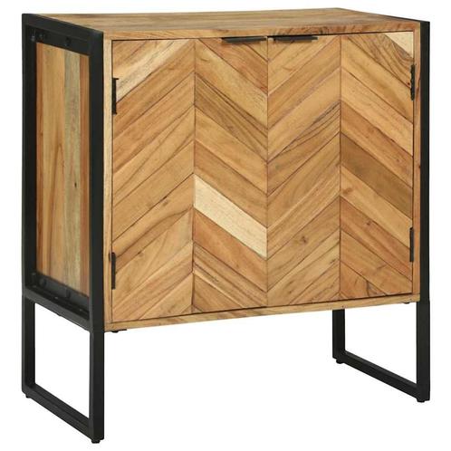 vidaXL Dressoir Bruin 70 x 35 x 75 cm Massief acaciahout, Huis en Inrichting, Kasten | Dressoirs, Nieuw, Minder dan 50 cm, Overige houtsoorten