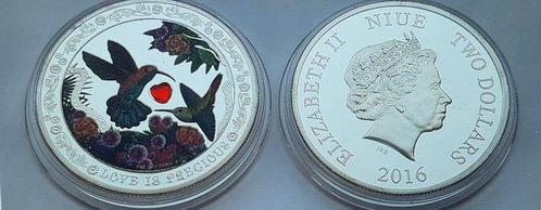 Niue. 2 Dollars 2016 Fascinating World of Birds, Postzegels en Munten, Munten | Europa | Niet-Euromunten