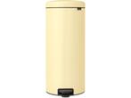 Brabantia NewIcon Prullenbak - 30 liter - Mellow Yellow, Verzenden, Zo goed als nieuw