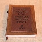 Valentijn Notitieboek Reisboek Leer Handgemaakt Tekst Ghandi, Ophalen of Verzenden, Nieuw