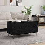 vidaXL Salontafel Zwart eiken 90 x 44.5 x 45 cm Bewerkt hout, Huis en Inrichting, Tafels | Salontafels, Minder dan 50 cm, Verzenden