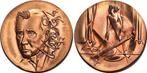 Cu-medaille 2001 medaille von Viktor Huster 1955 Baden-baden, Verzenden