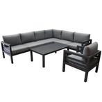 Fabri hoek loungeset 6 delig aluminium antraciet, Ophalen of Verzenden, Nieuw, Aluminium