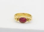 Ring - 18 karaat Geel goud Robijn, Nieuw