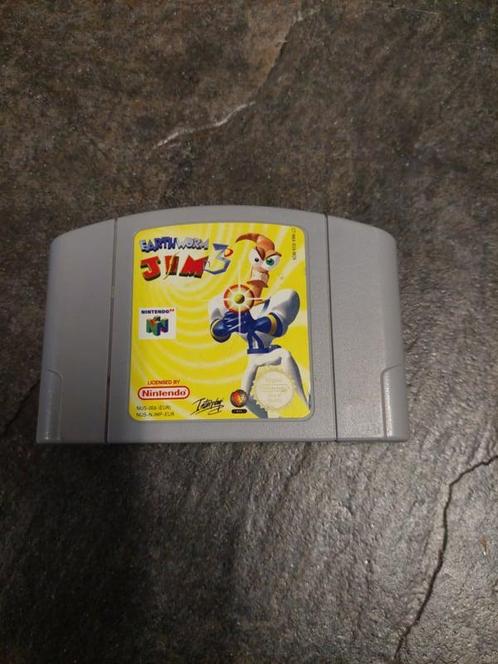 Earthworm Jim 64 losse cassette (Nintendo 64 tweedehands, Spelcomputers en Games, Games | Nintendo 64, Ophalen of Verzenden