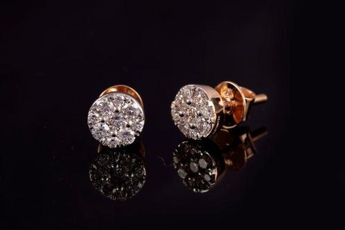 Oorbellen - 18 karaat Roségoud - 0.50ct. tw. Diamant, Sieraden, Tassen en Uiterlijk, Oorbellen