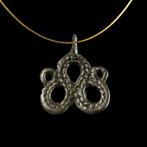 Viking periode Zilver Zeeslang amulet hanger, Antiek en Kunst