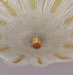 Hangende plafondlamp - Glas - Hanglamp van gesatineerd,, Antiek en Kunst