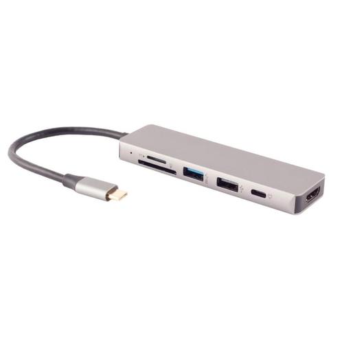 USB-C 3.2 Gen 1 Multiport Adapter - HDMI - USB-A - USB-C PD, Computers en Software, Pc- en Netwerkkabels, Nieuw, Ophalen of Verzenden