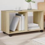 vidaXL Rolkast 72x33x42,5 cm bewerkt hout sonoma, Huis en Inrichting, Tafels | Bijzettafels, Verzenden, Nieuw