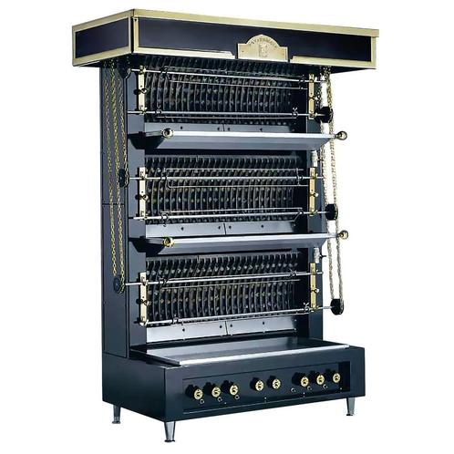 GGM Gastro | UBERT | Vlammenwand grill - 8 spiesen voor 64 |, Witgoed en Apparatuur, Grillplaten, Verzenden
