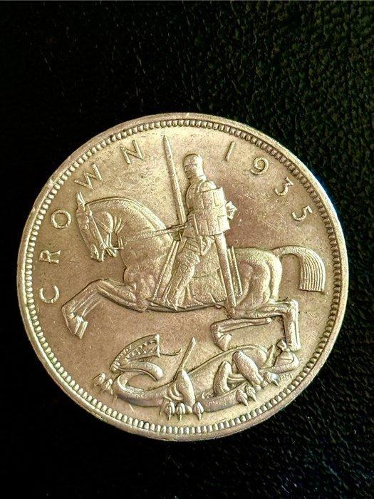 Verenigd Koninkrijk. George V. Corona 1935 - 25°, Postzegels en Munten, Munten | Europa | Niet-Euromunten