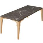 Wicker tafel Foggia 196x87x76cm - natuur, Verzenden, Nieuw