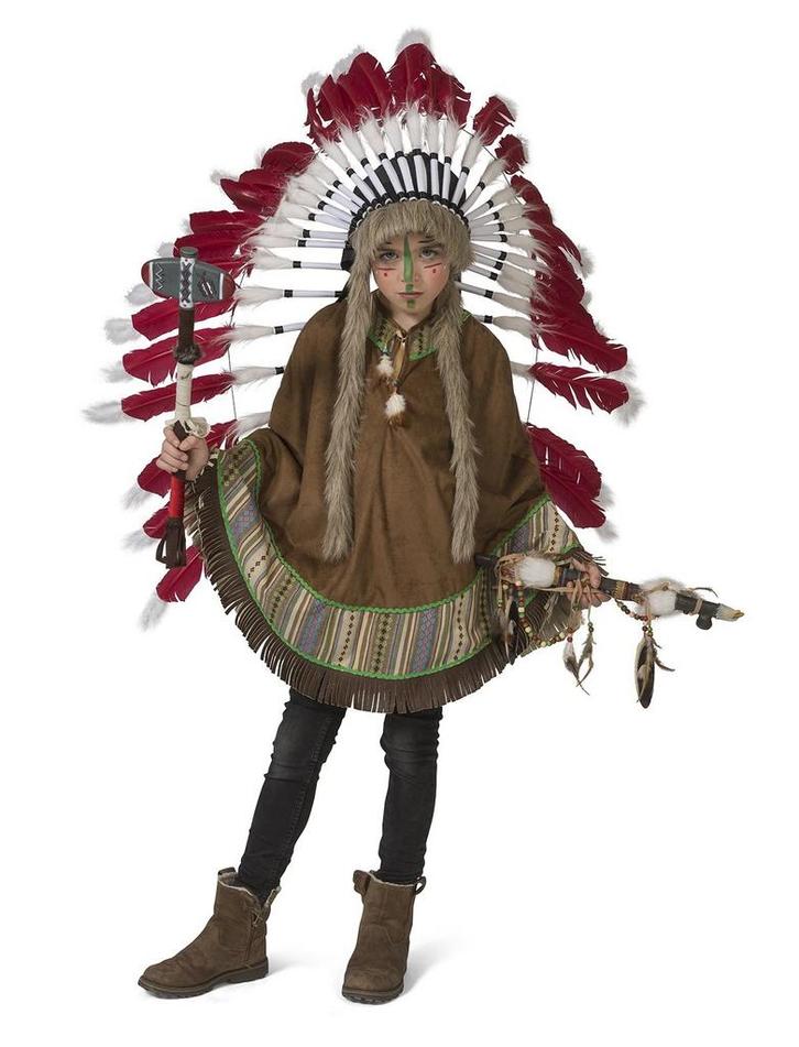 Indianen Poncho Kind Mika, Kleding | Dames, Carnavalskleding en Feestkleding, Nieuw, Ophalen of Verzenden