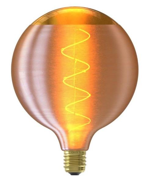 Calex Silk Gold G125 Spiraal filament LED lamp E27 4W 140..., Huis en Inrichting, Lampen | Overige, Nieuw, Ophalen of Verzenden