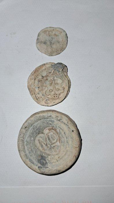 Lood Zegel - 40 mm - Loodlintzegels, Antiek en Kunst, Antiek | Overige Antiek