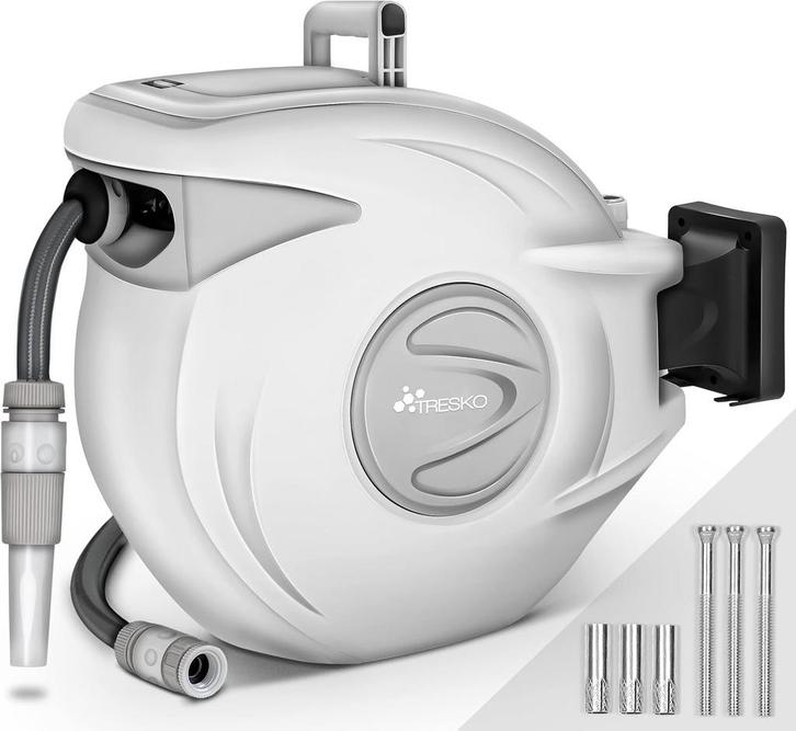 Wandslangenbox - Tuinslanghaspel - Tuinslang met haspel - 30, Tuin en Terras, Tuinslangen, Zo goed als nieuw, Verzenden