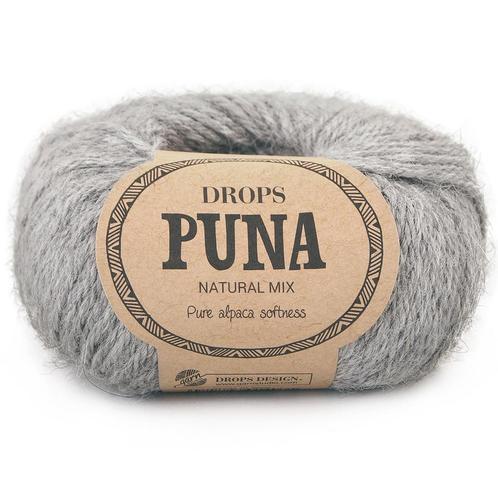 DROPS Puna Natural Mix - 06 grijs - Wol Garen, Hobby en Vrije tijd, Breien en Haken, Ophalen of Verzenden