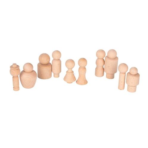 TickiT - Houten poppetjes - 10 stuks, Kinderen en Baby's, Speelgoed | Houten speelgoed
