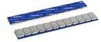Plakgewicht op strip zinc 12x5 met easy-clean tape, Verzenden