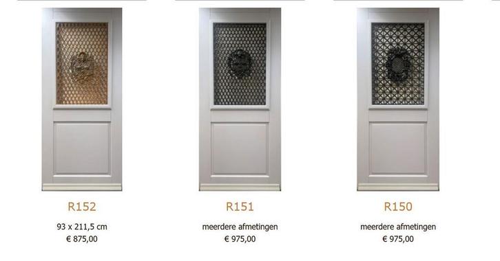 Nieuwe Hardhouten Voordeuren (vanaf 475 euro), Doe-het-zelf en Verbouw, Deuren en Horren, Buitendeur, Nieuw, Hout, Ophalen