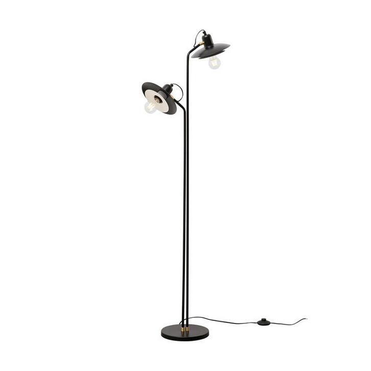 *WOONWINKEL* Kare Design Speaker Duo Staande Leeslamp Zwart, Huis en Inrichting, Lampen | Vloerlampen, Nieuw, Verzenden