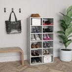vidaXL Schoenenrek 54x34x100,5 cm bewerkt hout betongrijs, Huis en Inrichting, Verzenden, Nieuw