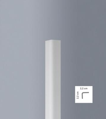 Hoekprofiel Wit L22 (22 x 22 mm), lengte 2 m
