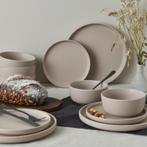Serviesset - mat taupe - 18-delig | 6-persoons, Huis en Inrichting, Keuken | Servies, Verzenden, Nieuw
