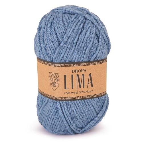 DROPS Lima Uni Colour - 6235 denimblauw - Wol Garen, Hobby en Vrije tijd, Breien en Haken, Ophalen of Verzenden