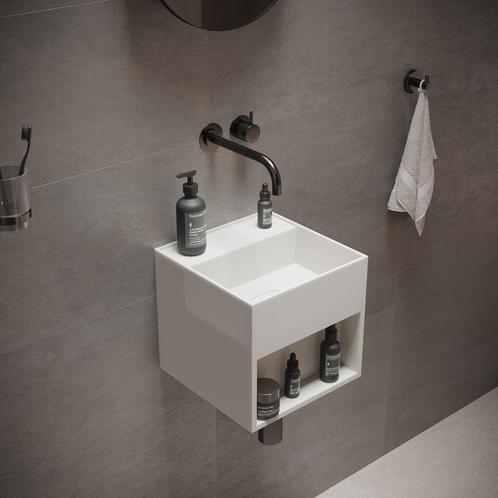 Fontein Ideavit Solidbliss 30x30x28 cm Solid Surface, Doe-het-zelf en Verbouw, Sanitair, Overige typen, Nieuw, Ophalen of Verzenden