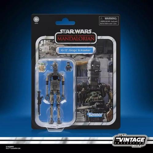 Star Wars The Vintage Collection IG-12, Grogu & Anzellan..., Verzamelen, Star Wars, Actiefiguurtje, Zo goed als nieuw, Verzenden