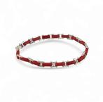 Bloedkoraal - Zilver - Armband - met de hand gemaakt, Verzamelen