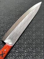 Custom Handcrafted Chef Knife - Tafelmes - Hout, Staal -, Antiek en Kunst