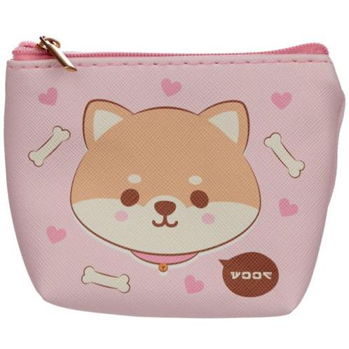 Kleine portemonnee - Cutie Animals - Shiba Inu NIEUW, Sieraden, Tassen en Uiterlijk, Portemonnees, Roze, Nieuw, Ophalen of Verzenden