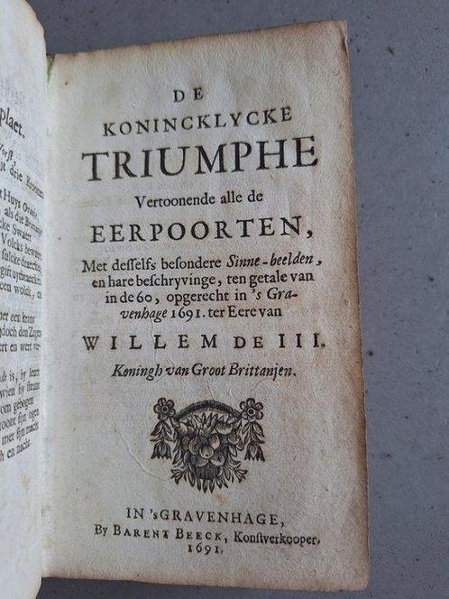 Luyken - De Konincklycke Triumphe vertoonende alle de, Antiek en Kunst, Antiek | Boeken en Bijbels