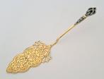 Verguld zilver met emaille inleg - Taartschep - .875 (84, Antiek en Kunst
