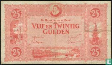 25 gulden Nederland 1929  - 1929 beschikbaar voor biedingen