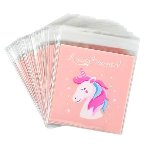 Fako Bijoux® - 100x Eenhoorn / Unicorn Uitdeelzakjes -, Diversen, Cadeauverpakkingen, Verzenden