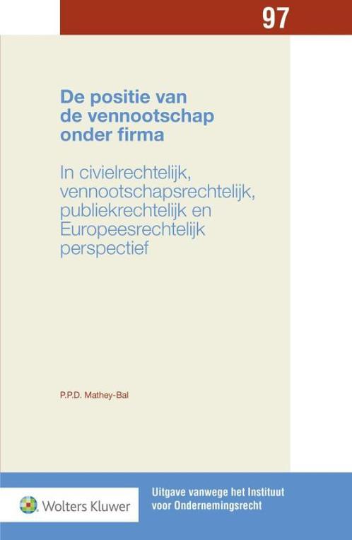 De positie van de vennootschap onder firma 9789013134407, Boeken, Wetenschap, Gelezen, Verzenden