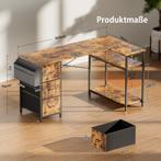 Bureau - Computertafel - Computerbureau - 140x78 cm - Bruin, Huis en Inrichting, Verzenden, Zo goed als nieuw