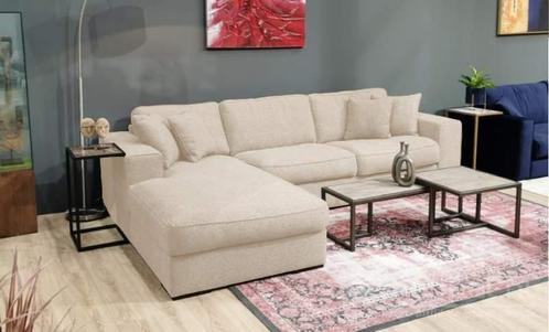Loungebank Berlicum - loungebanken - Creme, Huis en Inrichting, Banken | Sofa's en Chaises Longues, Nieuw, Stof