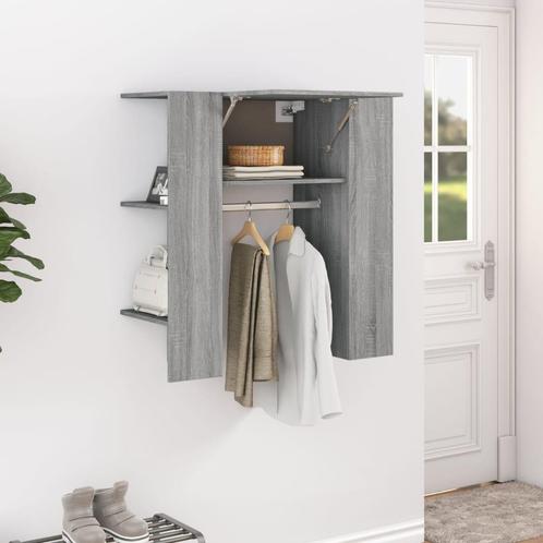 vidaXL Halmeubel 97,5x37x99 cm bewerkt hout grijs sonoma, Huis en Inrichting, Kasten | Overige, Nieuw, Verzenden