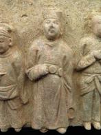Oud-Chinees, Ming-dynastie Terracotta gedecoreerde tegel -