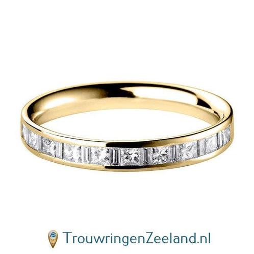 Aanschuifring in 9/18 karaat geelgoud Vlakke-vorm met 19 ..., Sieraden, Tassen en Uiterlijk, Ringen, Verzenden