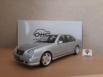 Mercedes E55 AMG (W210) 2001 Brilliant Silver OT459 1:18 beschikbaar voor biedingen