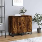 vidaXL Dressoirs 2 st 40x35x70 cm bewerkt hout gerookt, Minder dan 50 cm, Verzenden, Nieuw, 25 tot 50 cm