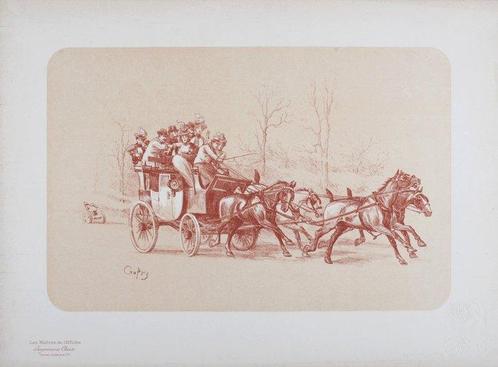 Crafty (1840-1906) - Les Maîtres de lAffiche : Calèche, Antiek en Kunst, Kunst | Designobjecten