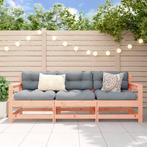 vidaXL 3-delige Loungeset massief douglashout, Verzenden, Nieuw, Loungeset